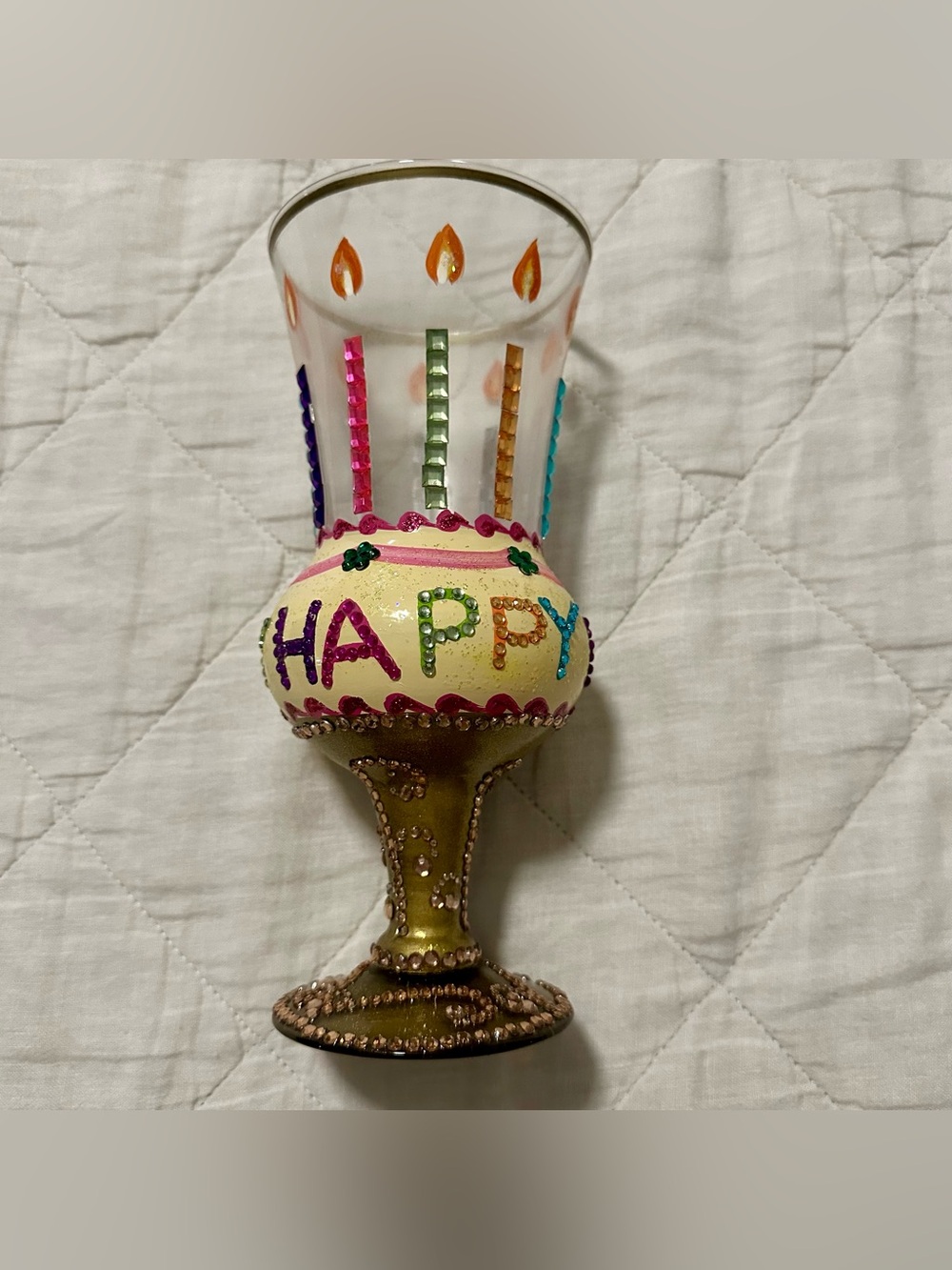 Lolita 'Happy Birthday' Hand-Painted Celebration Cup - Multicolor - Picture 2 of 6